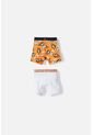 Pack X2 Boxer De Hot Wheels Naranjado Y Blanco Para Niño 2T A 6T 2T de Hot Wheels