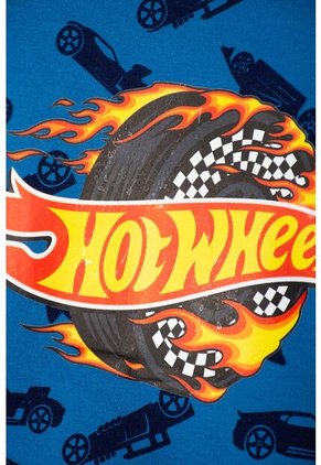 Conjunto Hot Wheels Con Pantalón Largo Azul Para Niño 2T A 6T 2T