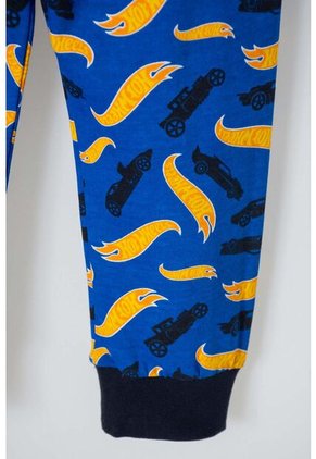 Pijama De Hotwheels Manga Larga Multicolor Para Niño 2T A 5T 5T