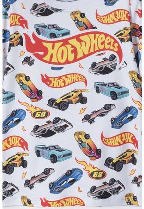 Camiseta Hot Wheels Manga Corta Multicolor Para Niño 2T A 6T 4T