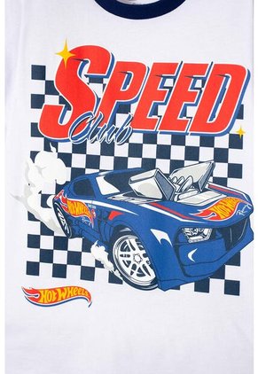 Pijama De Hot Wheels Con Pantalón Largo Multicolor Para Niño 4