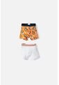 Pack X2 Boxer De Hot Wheels Naranjado Y Blanco Para Niño 2T A 6T 2T de Hot Wheels