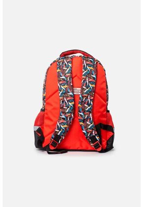 Morral De Hot Wheels 16.5"  Rojo Y Negro Para Niño U