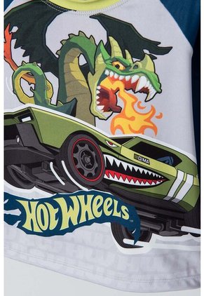 Conjunto De Baño De Hot Wheels Verde, Azul Y Gris Para Niño 2T A 5T