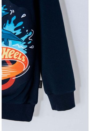 Buzo De Hot Wheels Azul Oscuro Cerrado Para Niño 2T A 5T 2T