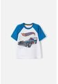 Camiseta De Hot Wheels Manga Corta Azul Y Blanco Para Niño 2T A 6T 4T de Hot Wheels