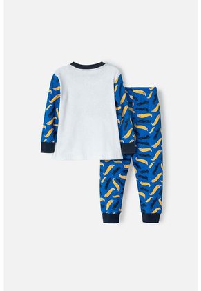 Pijama De Hotwheels Manga Larga Multicolor Para Niño 2T A 5T 3T