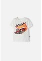 Camiseta Hot Wheels Manga Corta Marfil Para Niño 2T A 6T 3T de Hot Wheels