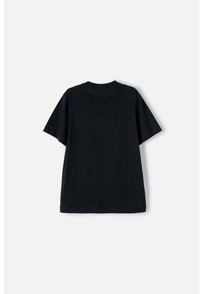 Camiseta De Hotwheels Manga Corta Negra Para Niño 10