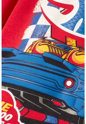 Buzo De Hot Wheels Cerrado Rojo Para Niño 6