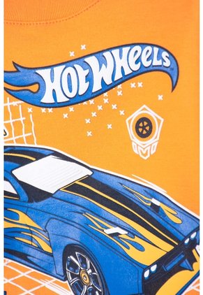 Buzo De Hot Wheels Cerrado Naranja Para Niño 2T A 6T 3T