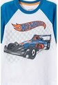 Camiseta De Hot Wheels Manga Corta Azul Y Blanco Para Niño 2T A 6T 5T de Hot Wheels