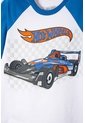 Camiseta De Hot Wheels Manga Corta Azul Y Blanco Para Niño 2T A 6T 5T de Hot Wheels