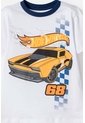 Pijama Hot Wheels Con Pantalón Largo Blanco Y Naranja Para Niño 2T A 6T 3T de Hot Wheels