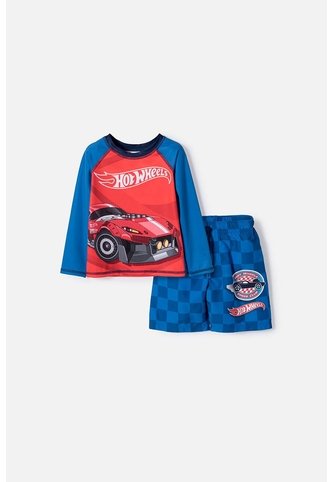 Conjunto De Baño De Hot Wheels Azul Y Rojo Para Niño 2T A 6T 4T Hot Wheels