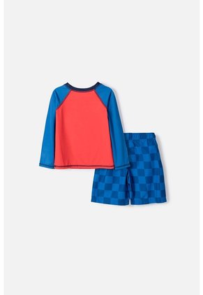 Conjunto De Baño De Hot Wheels Azul Y Rojo Para Niño 2T A 6T 4T