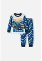 Pijama De Hotwheels Manga Larga Multicolor Para Niño 2T A 5T 2T de Hot Wheels