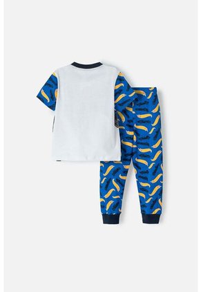 Pijama De Hotwheels Manga Corta Multicolor Para Niño 2T A 5T 3T