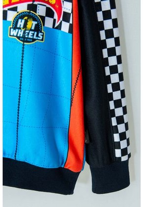 Conjunto De Hot Wheels Azul Oscuro De Camiseta Manga Larga Para Niño 2T A 5T 2T