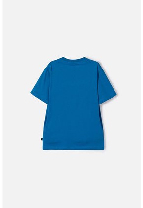 Camiseta De Hot Wheels Manga Corta Azul Para Niño 12
