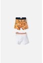 Pack X2 Boxer De Hot Wheels Naranjado Y Blanco Para Niño 2T A 6T 3T de Hot Wheels