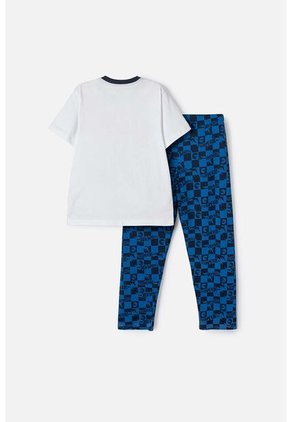 Pijama De Hot Wheels Con Pantalón Largo Multicolor Para Niño 6