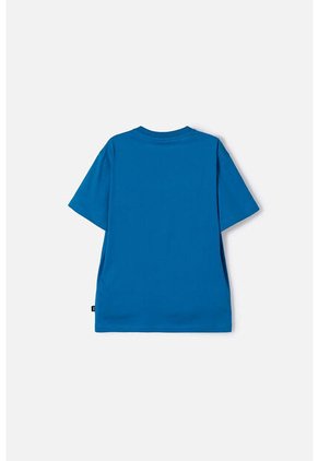 Camiseta De Hot Wheels Manga Corta Azul Para Niño 4