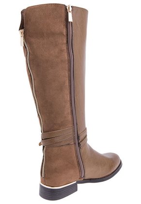 Bota Alta Taupe Hoyvoy