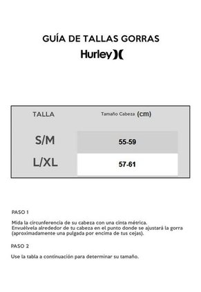 Gorra Hurley M Hrly Corp Hat S/m-Gris Claro