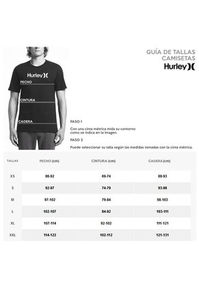 Camiseta Hurley Oao Drifit Prem Shor In-Blanco/Negro