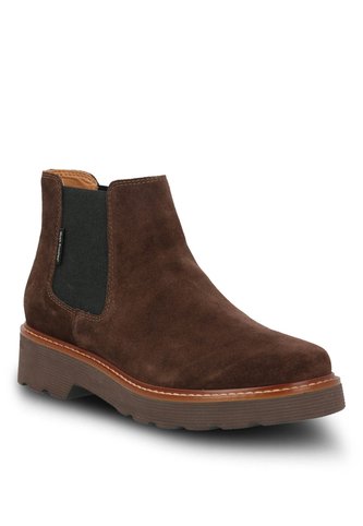 Botín Cuero Bonnie Café Para Mujer Hush Puppies Hush Puppies Hush Puppies