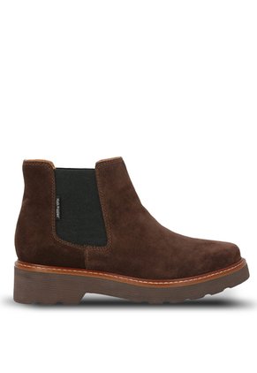 Botín Cuero Bonnie Café Para Mujer Hush Puppies Hush Puppies