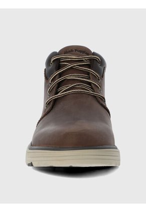 Botin En Cuero Para Hombre William Café Hush Puppies Hush Puppies