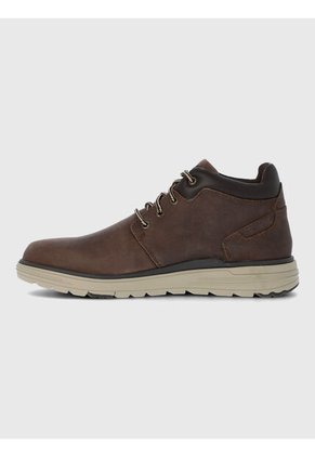 Botin En Cuero Para Hombre William Café Hush Puppies Hush Puppies