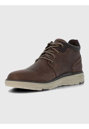 Botin En Cuero Para Hombre William Café Hush Puppies Hush Puppies
