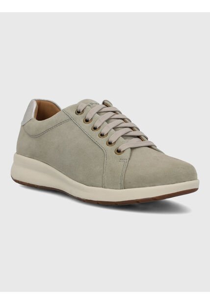 Tenis Cuero Mujer Spinal Laceup Gris Hush Puppies Hush Puppies