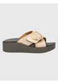 Sandalia Para Mujer Gise Dorada Hush Puppies Hush Puppies de Hush Puppies