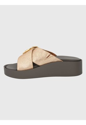 Sandalia Para Mujer Gise Dorada Hush Puppies Hush Puppies