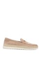 Mocasín Cuero Hemies Taupe Para Mujer Hush Puppies Hush Puppies de Hush Puppies
