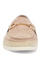 Mocasín Cuero Hemies Taupe Para Mujer Hush Puppies Hush Puppies de Hush Puppies