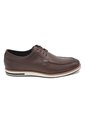 Zapato Casual Cuero Genova DK Brown Para Hombre Hush Puppies Hush Puppies de Hush Puppies