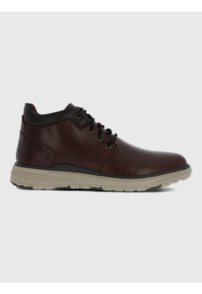 Botin En Cuero Para Hombre William Burgundy Hush Puppies Hush Puppies