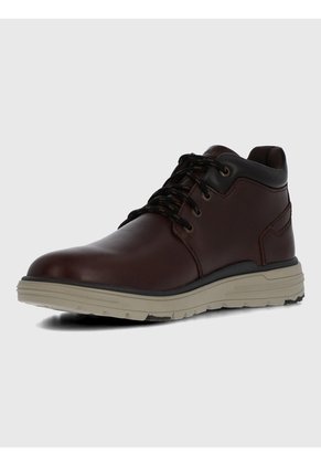 Botin En Cuero Para Hombre William Burgundy Hush Puppies Hush Puppies