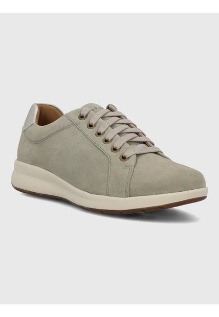 Tenis Cuero Mujer Spinal Laceup Gris Hush Puppies Hush Puppies