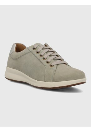 Tenis Cuero Mujer Spinal Laceup Gris Hush Puppies Hush Puppies