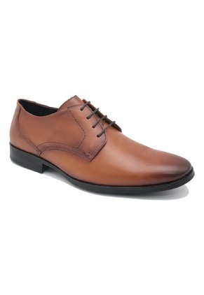 Zapato Vestir Cuero Mesina Caramelo Para Hombre Hush Puppies Hush Puppies