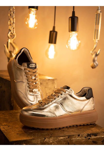 Tenis Mujer HUSH PUPPIES C-3PO-W Dorado Hush Puppies