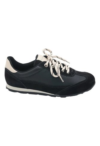 Tenis Cuero Atlanta Negra Para Mujer Hush Puppies Hush Puppies Hush Puppies