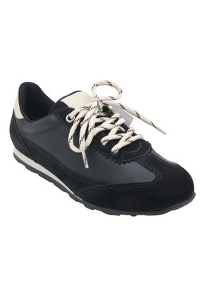 Tenis Cuero Atlanta Negra Para Mujer Hush Puppies Hush Puppies