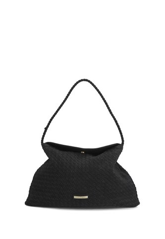Cartera Brigg Hobo Ecocuero Negra Para Mujer Hush Puppies Hush Puppies Hush Puppies